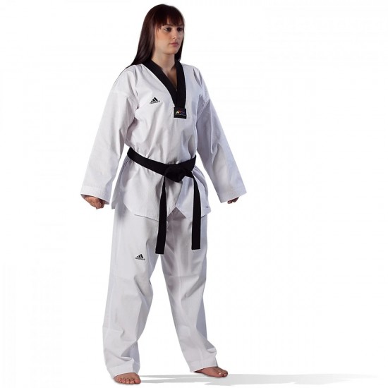 Uniforma Taekwondo adidas CHAMPION III Black Collar Uniforma Taekwondo adidas CHAMPION III Black Collar
