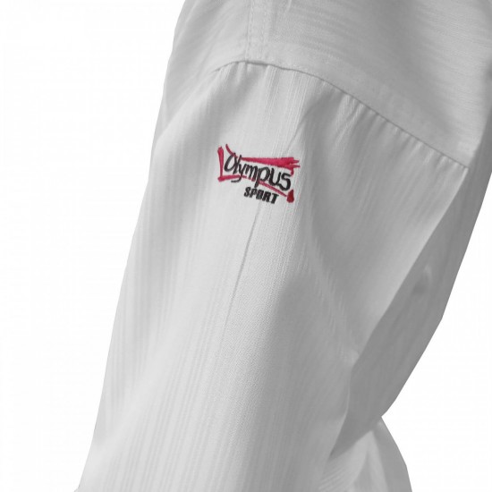 Dobok Taekwondo Olympus STUDENT PRIME (Negru / Roșu - Guler în V) Dobok Taekwondo Olympus STUDENT PRIME (Negru / Roșu - Guler în V)
