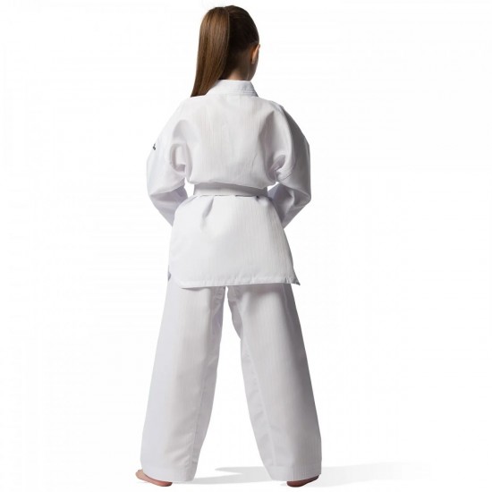 Uniforma Taekwondo adidas ADI-START Guler Alb Poliester - adiTS01