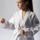 Uniforma Taekwondo adidas ADI-START Guler Alb Poliester - adiTS01