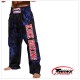 Pantaloni Twins Bumbac Army albastrii