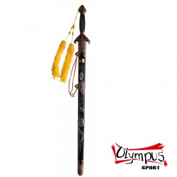 Sabie Wushu chinezesca traditionala negru/bronz