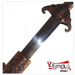 Sabie Wushu chinezesca traditionala negru/bronz