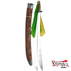 Sabie flexibila Wu-shu SHUANG DAO Teaca Bronz PVC