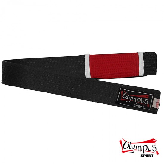 BJJ Centura Olympus 100% Bumbac 5cm Negru / Rosu