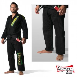 Uniforma Jiu-Jitsu Brazilian Olympus negru 550 gr Pearl - Extra Pantaloni fara logo
