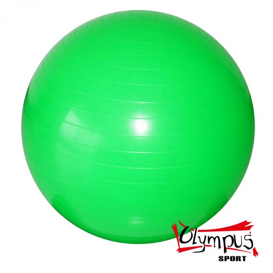 Minge de Fitness 65cm verde pentru stabilitate Pilates si Yoga