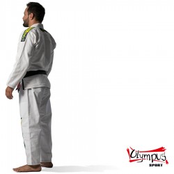 Uniforma Jiu-Jitsu Brazilian Olympus alba 550 gr Pearl - Extra Pantaloni fara logo Uniforma Jiu-Jitsu Brazilian Olympus alba 550 gr Pearl - Extra Pantaloni fara logo