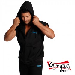 Jacheta BUDO SPIRIT fara maneci neagra cu gluga Jacheta BUDO SPIRIT fara maneci neagra cu gluga