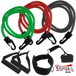 Banda elastica de antrenament G530 set 3 piese Banda elastica de antrenament G530 set 3 piese