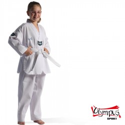 Dobok Taekwondo CLUB RIBBED guler alb Dobok Taekwondo CLUB RIBBED guler alb