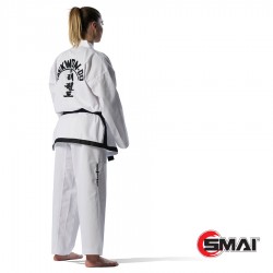 ITF Uniforma Sma Centura Neagra Dobok Ribbed ITF Uniforma Sma Centura Neagra Dobok Ribbed