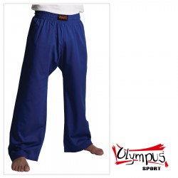 Pantaloni de bumbac albastru Olympus