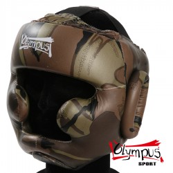 Casca Olympus PVC Camuflaj cu protectie de barbie si obraji