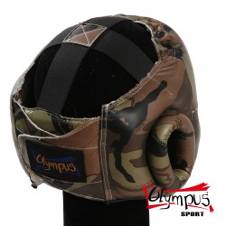 Casca Olympus PVC Camuflaj cu protectie de barbie si obraji