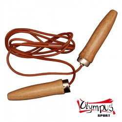 Coarda de sarit cu Manere din piele si lemn 264cm Coarda de sarit cu Manere din piele si lemn 264cm